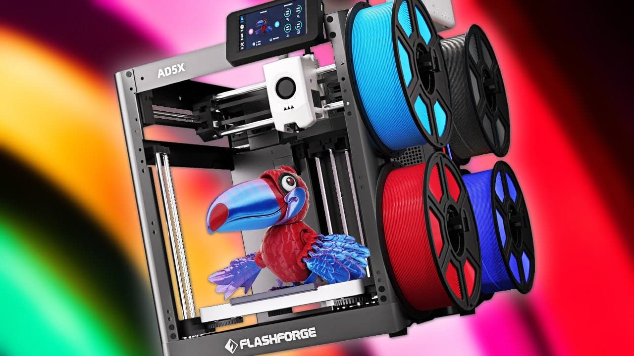 ¡Creá tu universo gamer! La FlashForge AD5X rompe el molde con impresión 3D multicolor y barata